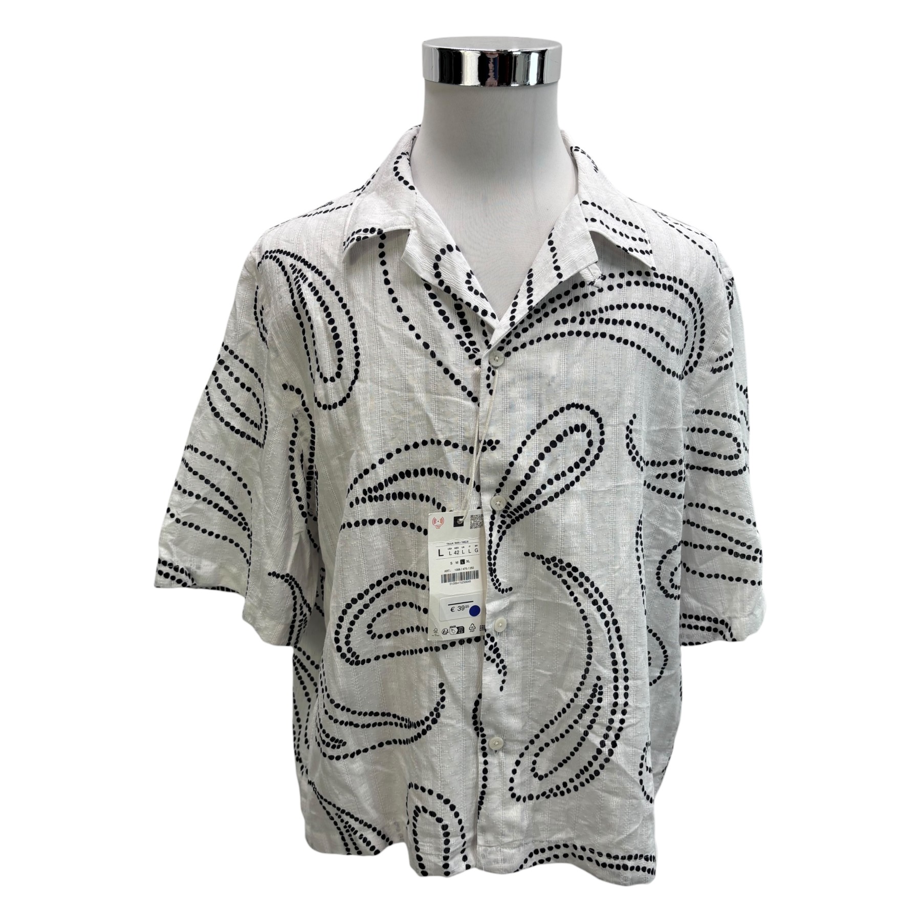 ZARA - CHEMISES COURTES - L