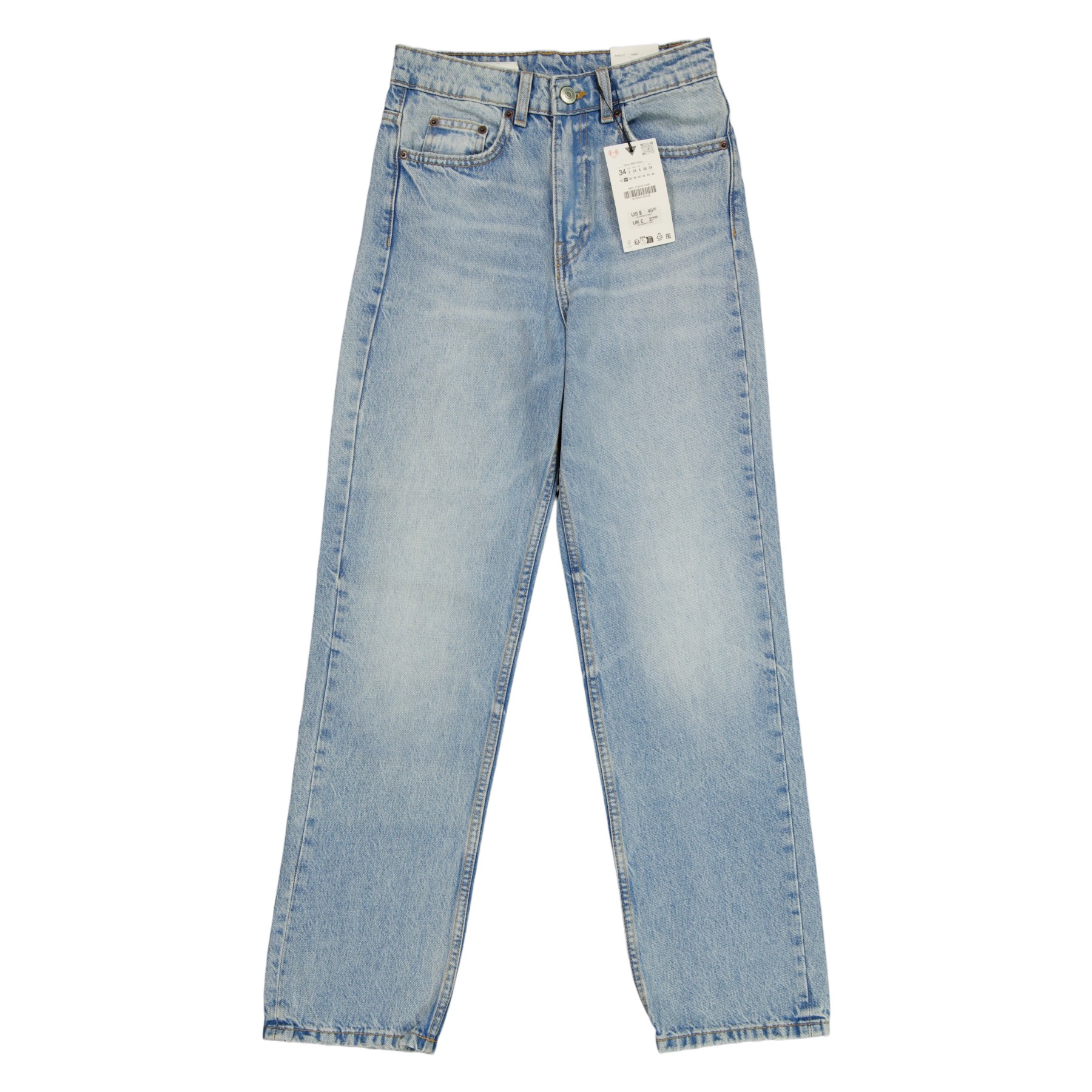 ZARA - JEANS DROITS - 34