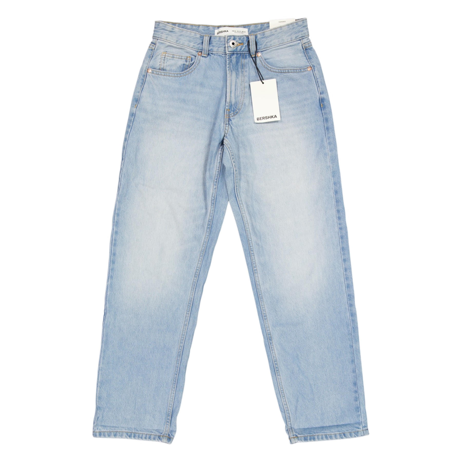BERSHKA - JEANS DROITS - 34