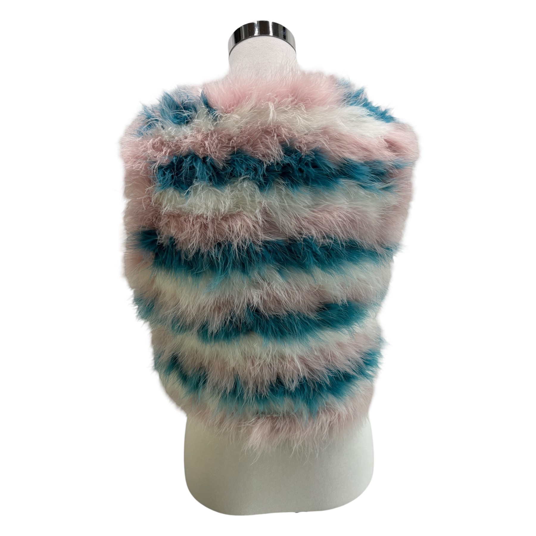 TOP SHOP - GILET 100% PLUMES DE DINDE - 38